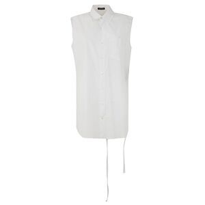 Ann Demeulemeester Women Amelie Sleeveless Long High Comfort Shirt